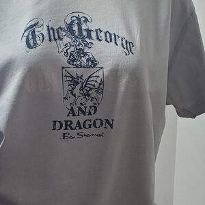 Ben Sherman Gray Dragon Graphic Tee